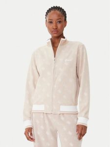 Guess Bluza V5BQ01 K1902 Brązowy Regular Fit. Brązowe bluzy Guess, m, z aplikacjami, z syntetyku, bez kaptura. Za 319,99 zł.