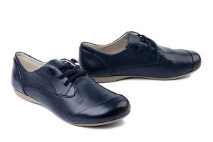 JOSEF SEIBEL 87201 971 868 Fiona 01 fathom, półbuty damskie. Niebieskie półbuty Josef Seibel, bez wzorów, ze skóry, bez obcasa, bez zapięcia. Za 305,92 zł.