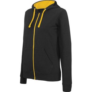Bluza z kapturem Kariban Contrastée. Czarne bluzy KARIBAN, bez wzorów, z kapturem. Za 183,00 zł.