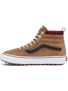 Vans Skórzane sneakersy w kolorze jasnobrązowym rozmiar: 40. Brązowe trampki Vans, bez wzorów, za kostkę, bez zapięcia. Za 320,95 zł.