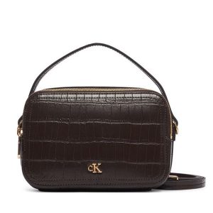 Torebka Calvin Klein. Brązowe torebki klasyczne Calvin Klein, bez wzorów, bez dodatków. Za 449,99 zł.
