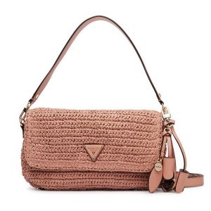 Torebka Guess. Czerwone listonoszki Guess, z aplikacjami, bez dodatków. Za 589,99 zł.