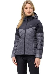 Jack Wolfskin Kurtka puchowa "Tundra" w kolorze antracytowym rozmiar: M. Czarne kurtki Jack Wolfskin, m, bez wzorów, z puchu, bez kaptura. Za 377,74 zł.
