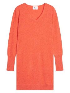 Just Cashmere Kaszmirowa sukienka "Tracy" w kolorze pomarańczowym rozmiar: XL. Pomarańczowe sukienki Just Cashmere, xl, bez wzorów, z kaszmiru, bez kołnierzyka, bez ramiączek, mini. Za 422,05 zł.