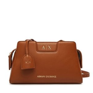 Torebka Armani Exchange. Brązowe torebki klasyczne Armani Exchange, bez wzorów, bez dodatków. Za 569,99 zł.