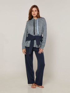 Rodier Bluza w kolorze granatowym rozmiar: L. Niebieskie bluzy Rodier, l, bez wzorów, z wełny, bez kaptura. Za 282,99 zł.