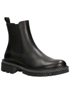 Wojas Skórzane sztyblety w kolorze czarnym rozmiar: 39. Czarne botki Wojas, bez wzorów, bez zapięcia. Za 358,48 zł.