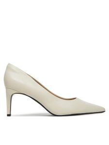 Calvin Klein Szpilki Pump 70 Pointy Hw Bar Lth HW0HW02561 Écru. Szpilki Calvin Klein, bez wzorów, ze skóry, bez obcasa. Za 629,99 zł.