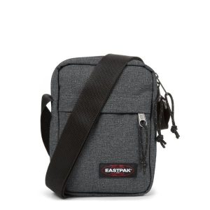 Torba na ramię Eastpak The One. Czarne torby podróżne i sportowe Eastpak, bez wzorów, z denimu, na ramię, duże. Za 227,00 zł.