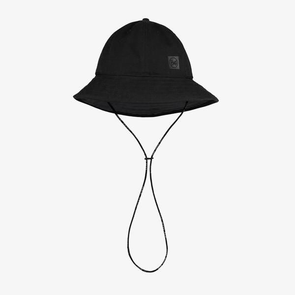 Kapelusz BUFF NMAD BUCKET HAT YSTE BLACK. Czarne kapelusze Buff, bez wzorów, z bawełny. Za 159,90 zł.