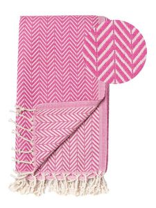 Samimi Chusta hammam "Damla" w kolorze różowym - 180 x 100 cm rozmiar: onesize. Różowe apaszki i chusty Samimi, bez wzorów, z bawełny. Za 52,99 zł.