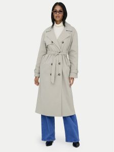 ONLY Trencz Disa 15361536 Beżowy Regular Fit. Brązowe płaszcze ONLY, m, bez wzorów, z syntetyku, bez kaptura. Za 249,99 zł.