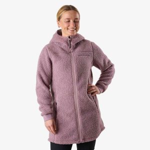 Bluza polarowa turystyka damska Swedemount Lofoten Pile Coat wodoodporna. Fioletowe bluzy SWEDEMOUNT, na zimę, bez wzorów, z polaru, bez kaptura. Za 297,00 zł.