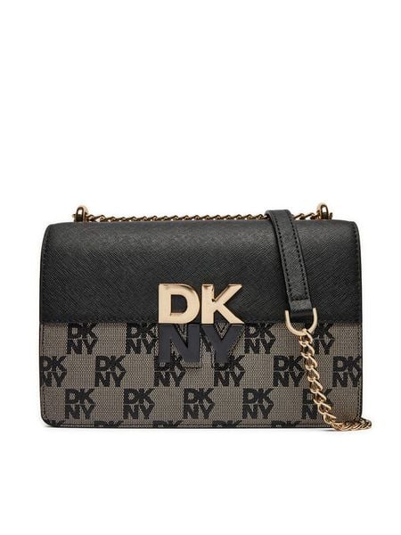 DKNY Torebka Echo Sm Chain Flap R423YE31 Czarny. Czarne torebki klasyczne DKNY, bez wzorów, ze skóry, bez dodatków. Za 679,99 zł.