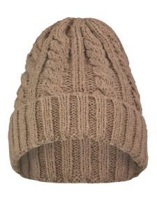Eight2Nine Czapka w kolorze jasnobrązowym rozmiar: onesize. Brązowe czapki Eight2Nine, bez wzorów, z materiału. Za 59,26 zł.