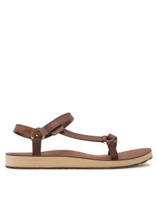 Teva Sandały Original Universal Slim Lea 1151031 Brązowy. Brązowe sandały Teva, bez wzorów, ze skóry, bez obcasa, na płaskiej podeszwie, bez zapięcia. Za 379,99 zł.