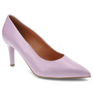 Fioletowe Szpilki Szydłowski Eleganckie Obuwie Damskie. Fioletowe szpilki Szydłowski, bez wzorów, ze skóry, bez obcasa. Za 289,00 zł.
