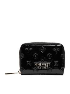 Nine West Portfel CEO-NW-W1-005-AW26 Czarny. Czarne portfele Nine West, bez wzorów, ze skóry. Za 69,99 zł.