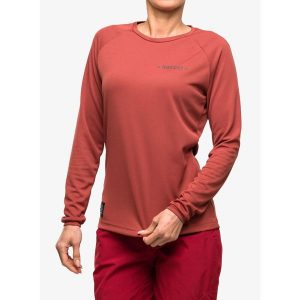 Bluza rowerowa damska Rocday Patrol. Czerwone bluzy ROCDAY, bez wzorów, bez kaptura. Za 156,99 zł.