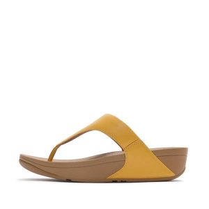 Klapki między palcami damskie FitFlop Lulu. Brązowe klapki FIT FLOP, bez wzorów, bez obcasa. Za 491,50 zł.
