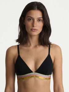 Calvin Klein Swimwear Góra od bikini LV00QF8865 Czarny. Czarne bikini Calvin Klein Swimwear, bez wzorów. Za 179,99 zł.