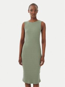 Vero Moda Sukienka codzienna Ruby 10343004 Khaki Slim Fit. Brązowe sukienki Vero Moda, na co dzień, xl, bez wzorów, z bawełny, bez kołnierzyka, bez ramiączek, proste. Za 139,99 zł.