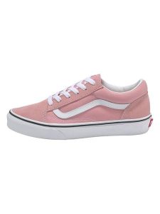 Vans Skórzane sneakersy "Old Skool" w kolorze jasnoróżowym rozmiar: 34,5. Różowe trampki Vans, bez wzorów, z materiału, bez zapięcia. Za 149,66 zł.