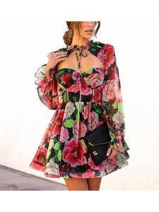LA Angels Sukienka w kolorze czarno-różowym rozmiar: M. Czarne sukienki LA Angels, m, bez wzorów, bez kołnierzyka, bez ramiączek, mini, rozkloszowane. Za 105,38 zł.
