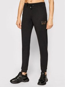 EA7 Emporio Armani Spodnie dresowe 8NTP66 TJ9RZ 1200 Czarny Regular Fit. Czarne spodnie dresowe EA7 Emporio Armani, xs, bez wzorów, z dresówki. Za 299,99 zł.