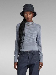 G-Star Sweter w kolorze szarym rozmiar: XS. Szare swetry oversize G-Star, xs, bez wzorów, bez ramiączek. Za 83,42 zł.