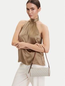 MICHAEL Michael Kors Torebka 32S6GZYC1B Kremowy. Białe torebki klasyczne MICHAEL Michael Kors, bez wzorów, ze skóry, bez dodatków. Za 383,99 zł.