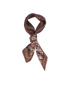 Guess Apaszka AW5534 POL03 Brązowy. Brązowe rękawiczki Guess, z aplikacjami, z poliesteru. Za 154,99 zł.