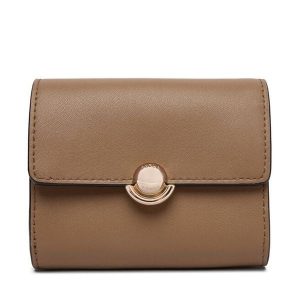 Portfel Furla. Brązowe portfele Furla, bez wzorów. Za 385,99 zł.