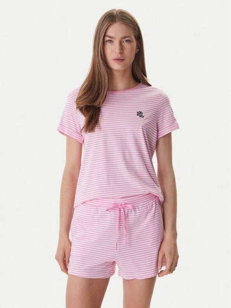 LAUREN RALPH LAUREN Piżama ILN12503 Różowy. Czerwone piżamy Lauren Ralph Lauren, bez wzorów, z bawełny, bez ramiączek. Za 379,99 zł.