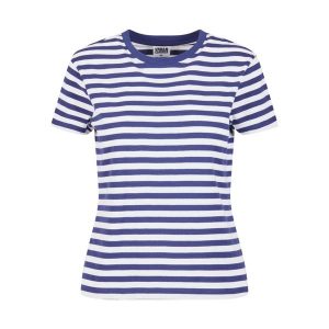 Damska koszulka w regularne paski Urban Classics. Białe koszulki sportowe Urban Classics, bez wzorów, z bawełny, bez ramiączek. Za 142,00 zł.