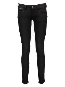Herrlicher Dżinsy - Skinny fit - w kolorze czarnym rozmiar: W26. Czarne jeansy Herrlicher, z aplikacjami. Za 114,17 zł.