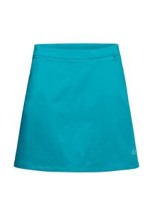 Jack Wolfskin Szorty "Hilltop Trail Skort W" w kolorze turkusowym rozmiar: 44. Niebieskie spodenki sportowe Jack Wolfskin, bez wzorów, z materiału, outdoorowe. Za 155,95 zł.