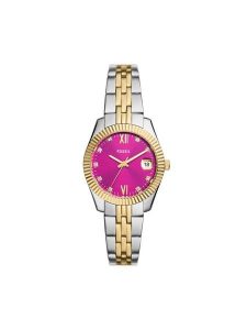 Fossil Zegarek Scarlette Mini ES5337 Złoty. Żółte, analogowe zegarki Fossil. Za 499,99 zł.