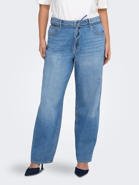 ONLY Carmakoma Dżinsy - Comfort fit - w kolorze niebieskim rozmiar: 42/L32. Niebieskie jeansy Only Carmakoma, bez wzorów, z tkaniny. Za 102,18 zł.