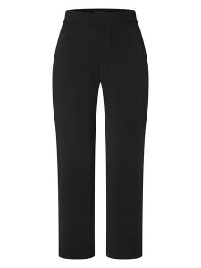 MAC Spodnie "Chiara" w kolorze czarnym rozmiar: 34/L23. Czarne spodnie z wysokim stanem MAC, bez wzorów, z materiału, z podwyższonym stanem. Za 217,53 zł.