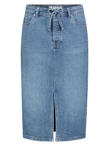 Sublevel Spódnica dżinsowa w kolorze niebieskim rozmiar: L. Niebieskie spódnice Sublevel, na co dzień, l, z aplikacjami, ze skóry, klasyczne, midi. Za 86,99 zł.