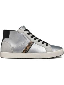 Geox Sneakersy "Blomiee" w kolorze srebrnym rozmiar: 36. Szare trampki Geox, bez wzorów, za kostkę, bez zapięcia. Za 233,33 zł.
