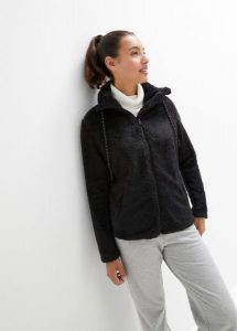 Bluza rozpinana z polaru, wygodny fason. Czerwone bluzy bonprix, bez wzorów, z polaru, bez kaptura. Za 99,99 zł.