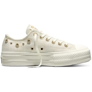 Buty sportowe Converse Chuck Taylor All Star Lift. Białe trampki Converse, bez wzorów, bez zapięcia. Za 590,00 zł.