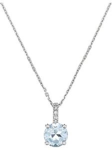 ATELIER DU DIAMANT Złota zawieszka "Blue Light" z diamentem i topazem rozmiar: onesize. Niebieskie zawieszki ATELIER DU DIAMANT, z diamentem, złote. Za 434,99 zł.