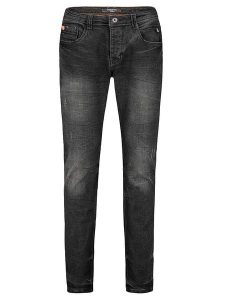Sublevel Dżinsy - Slim fit - w kolorze czarnym rozmiar: W42. Czarne jeansy Sublevel, z aplikacjami, ze skóry. Za 57,06 zł.