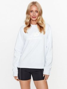 New Balance Bluza Essentials Stacked Logo French Terry Crewneck WT31532 Niebieski Regular Fit. Niebieskie bluzy New Balance, l, bez wzorów, z syntetyku, bez kaptura. Za 209,99 zł.