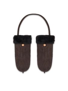 EMU Australia Rękawiczki Montana W7019 Brązowy ciemny. Brązowe rękawiczki EMU Australia, bez wzorów, z dzianiny. Za 514,99 zł.