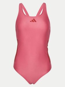 Adidas Strój kąpielowy 3-Stripes JP0139 Różowy. Czerwone stroje jednoczęściowe ADIDAS, bez wzorów, z syntetyku. Za 119,99 zł.