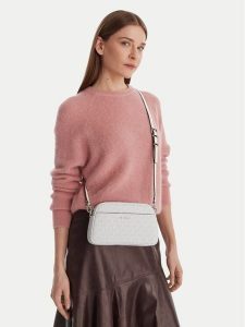 MICHAEL Michael Kors Torebka 32F5SJ6C5V Biały. Białe listonoszki MICHAEL Michael Kors, bez wzorów, ze skóry, bez dodatków. Za 567,99 zł.